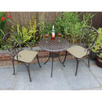 Cast Aluminium Bistro Table And Chairs Set