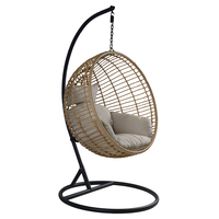 Charles Bentley Single Hanging Swing Chair - Natural