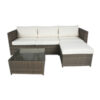Charles Bentley L-Shaped Sofa Rattan Furniture Set Natural