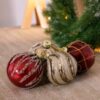 Charles Bentley Pack of 12 Traditional Style Glass Baubles