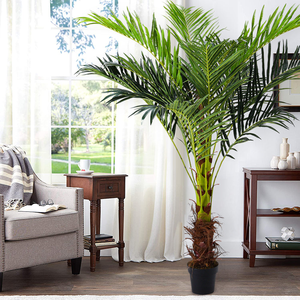 Large Palm Tree in Pot Tropical Areca Artificial Plants