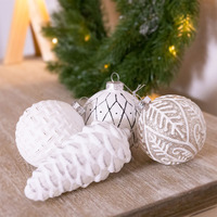 Pack of 12 Scandi Inspired Glass Baubles