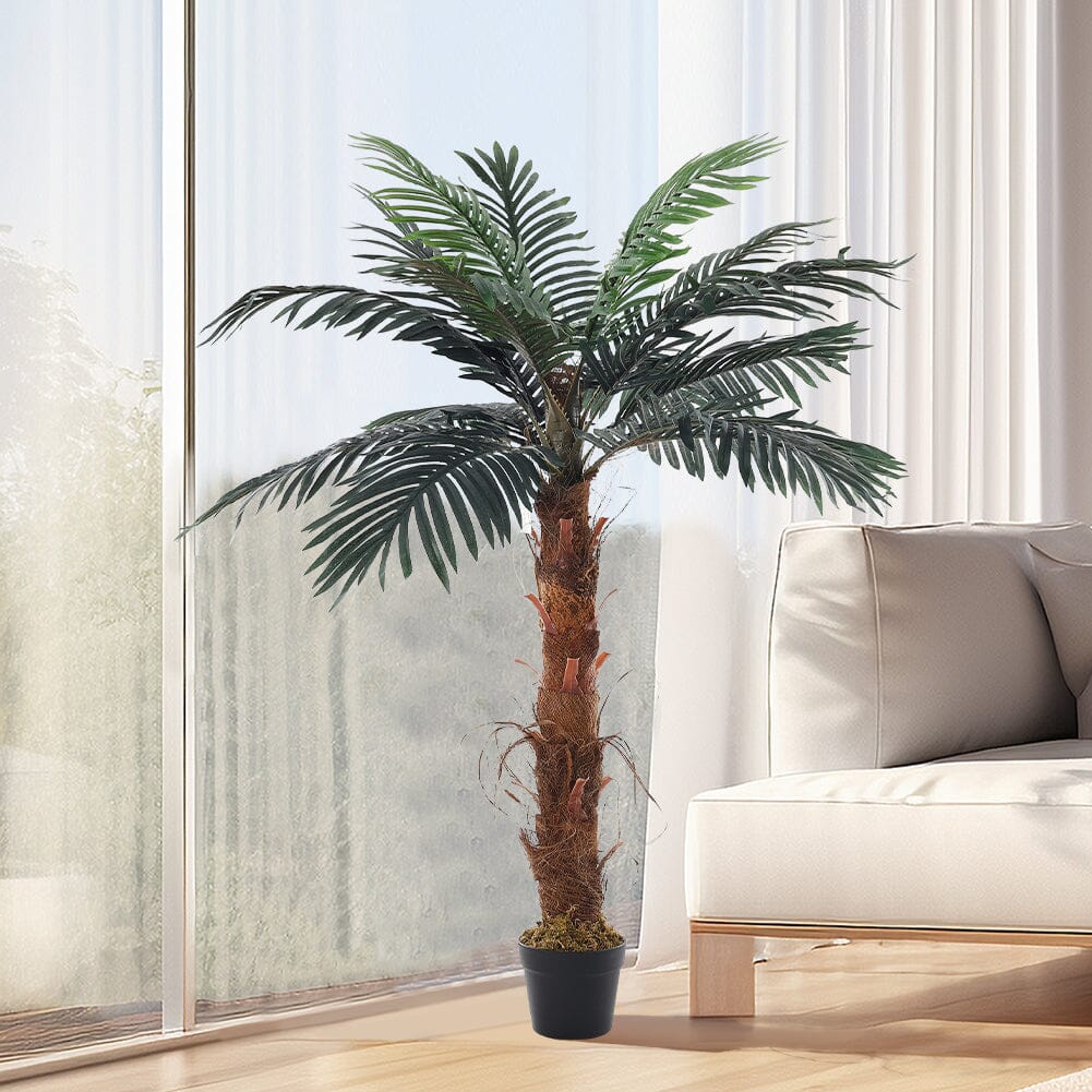48 inch Artificial Palm Tree with Pot Simulated Plant Decor